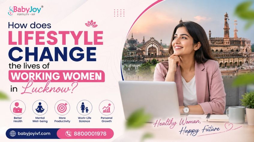 How does lifestyle change the lives of working women in Lucknow